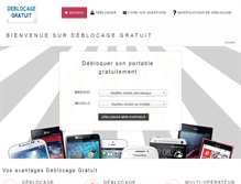 Tablet Screenshot of deblocage-gratuit.fr